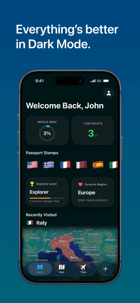 Beautiful, fully integrated Dark Mode interface